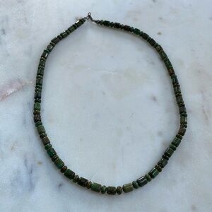 Authentic Turquoise Necklace with a sterling silver clasp
